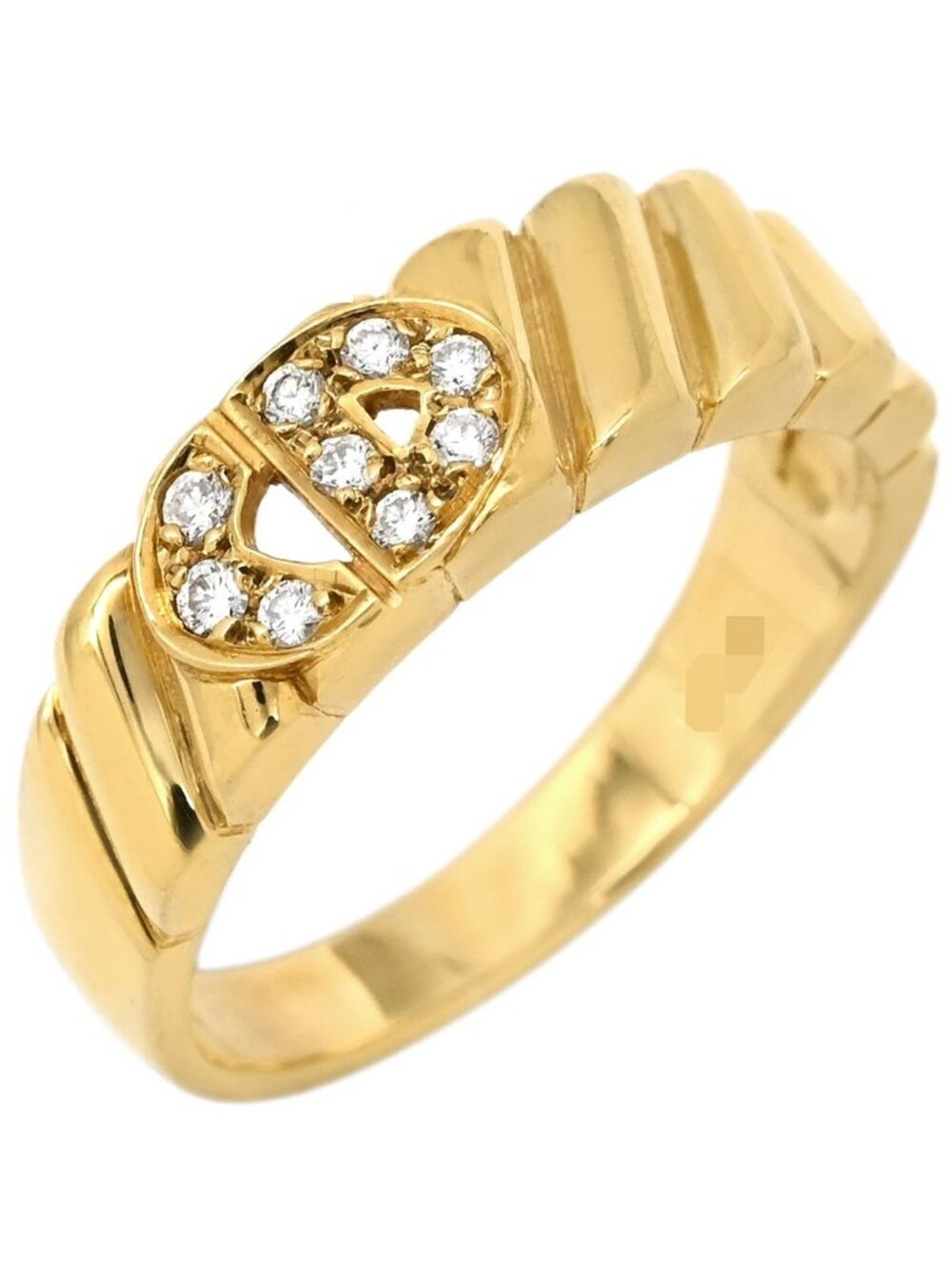 Dior Ring CD Logo Diamond Yellow Gold 18k